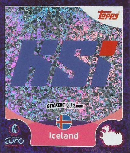 Figurina Iceland - Uefa Women'S Euro 2025 n. 12 - Topps