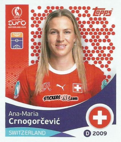 Sticker Ana-Maria Crnogorcevic - Uefa Women'S Euro 2025 n. 41 - Topps