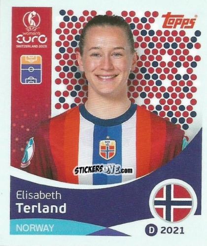 Sticker Elisabeth Terland - Uefa Women'S Euro 2025 n. 59 - Topps