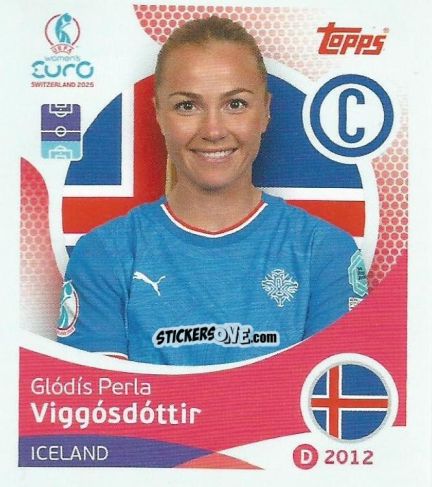 Cromo Glodis Perla Viggosdottir - Uefa Women'S Euro 2025 n. 62 - Topps