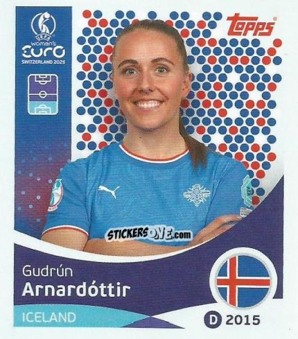 Cromo Gudrun Arnardottir - Uefa Women'S Euro 2025 n. 65 - Topps