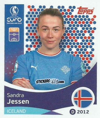 Figurina Sandra Jessen - Uefa Women'S Euro 2025 n. 73 - Topps