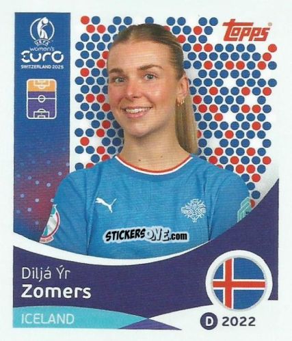 Cromo Dilja Yr Zomers - Uefa Women'S Euro 2025 n. 75 - Topps