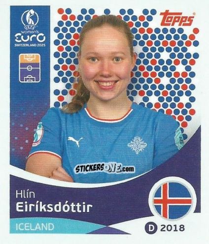 Cromo Hlin Eiriksdottir - Uefa Women'S Euro 2025 n. 76 - Topps