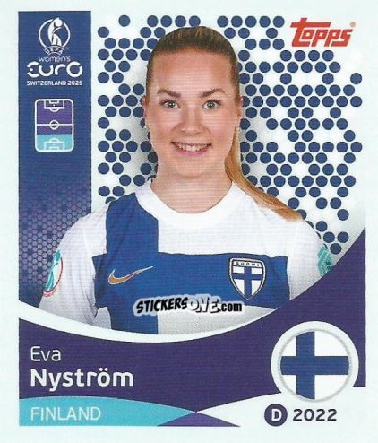 Cromo Eva Nyström - Uefa Women'S Euro 2025 n. 81 - Topps