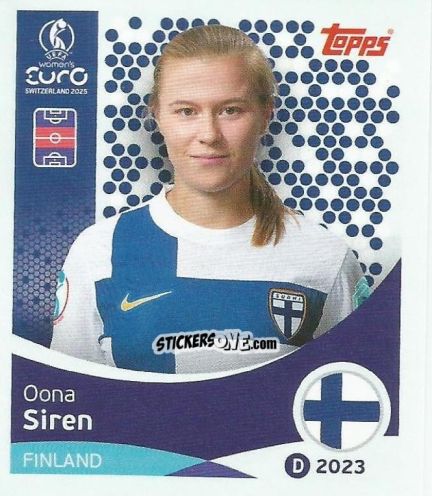 Sticker Oona Siren - Uefa Women'S Euro 2025 n. 88 - Topps
