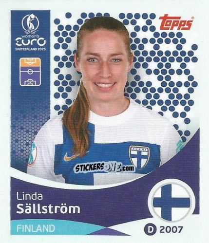 Cromo Linda Sällström - Uefa Women'S Euro 2025 n. 92 - Topps