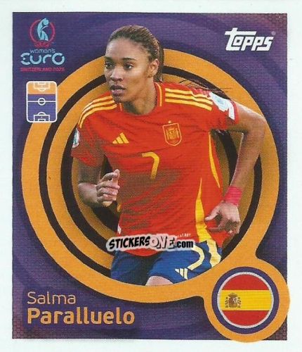 Sticker Salma Paralluelo - Uefa Women'S Euro 2025 n. 93 - Topps