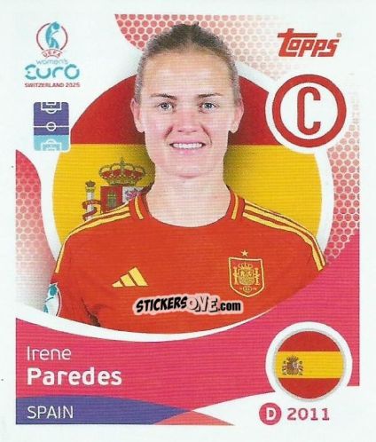 Figurina Irene Paredes - Uefa Women'S Euro 2025 n. 94 - Topps