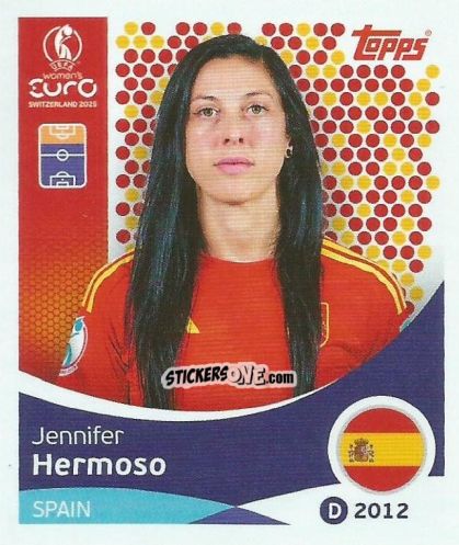 Sticker Jennifer Hermoso - Uefa Women'S Euro 2025 n. 105 - Topps