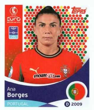 Sticker Ana Borges - Uefa Women'S Euro 2025 n. 112 - Topps