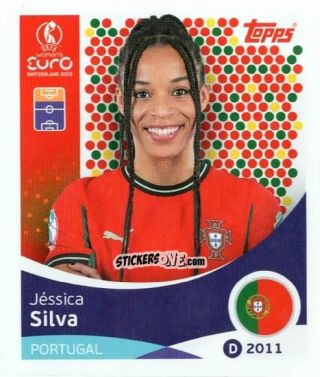 Sticker Jessica Silva - Uefa Women'S Euro 2025 n. 121 - Topps