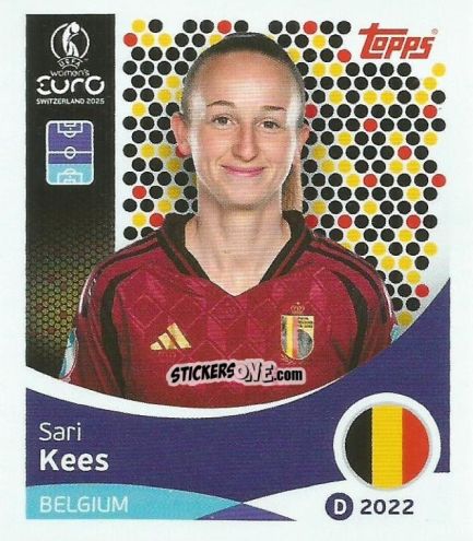 Cromo Sari Kees - Uefa Women'S Euro 2025 n. 129 - Topps