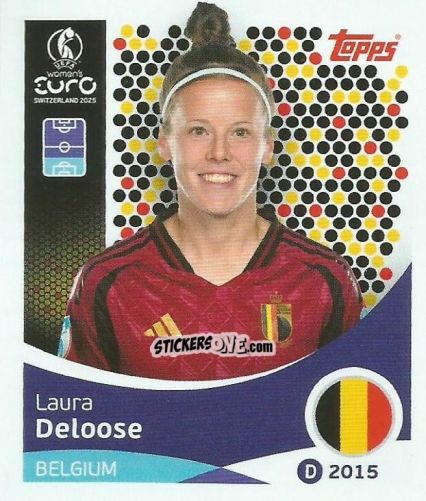 Cromo Laura Deloose - Uefa Women'S Euro 2025 n. 132 - Topps