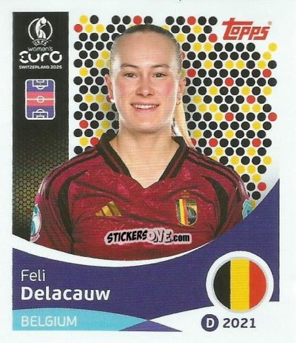 Cromo Feli Delacauw - Uefa Women'S Euro 2025 n. 133 - Topps