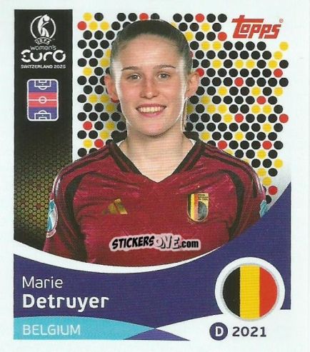 Cromo Marie Detruyer - Uefa Women'S Euro 2025 n. 134 - Topps
