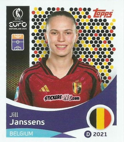 Cromo Jill Janssens - Uefa Women'S Euro 2025 n. 139 - Topps