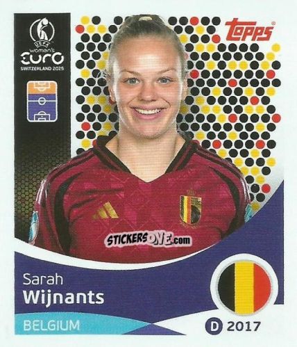 Figurina Sarah Wijnants - Uefa Women'S Euro 2025 n. 140 - Topps