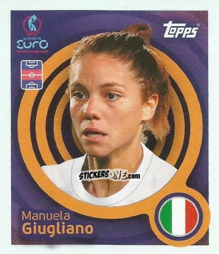 Figurina Manuela Giugliano - Uefa Women'S Euro 2025 n. 141 - Topps