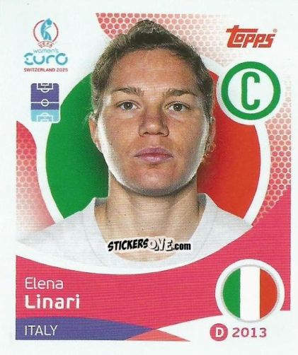 Figurina Elena Linari - Uefa Women'S Euro 2025 n. 142 - Topps