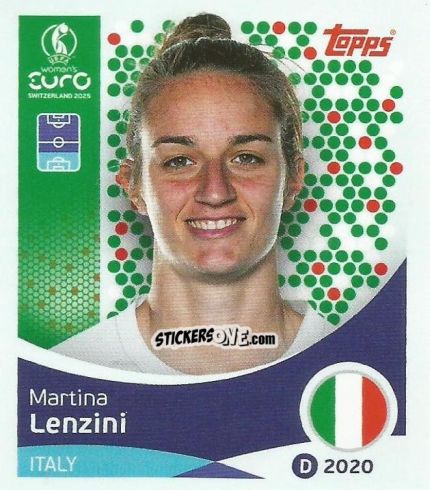 Sticker Martina Lenzini - Uefa Women'S Euro 2025 n. 146 - Topps