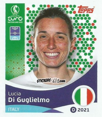 Sticker Lucia Di Guglielmo - Uefa Women'S Euro 2025 n. 147 - Topps