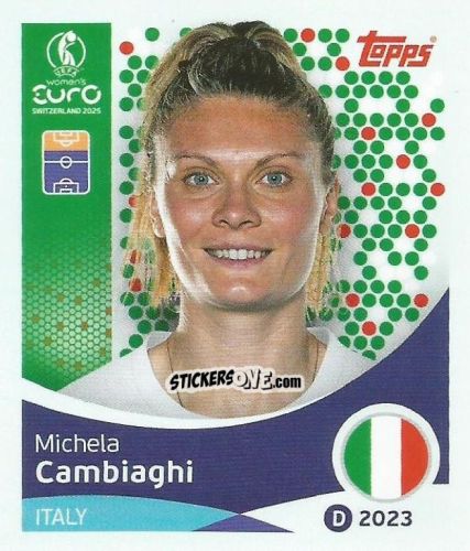 Sticker Michela Cambiaghi - Uefa Women'S Euro 2025 n. 153 - Topps