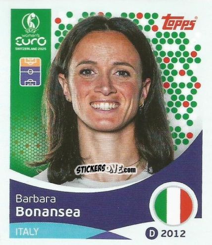 Cromo Barbara Bonansea - Uefa Women'S Euro 2025 n. 155 - Topps