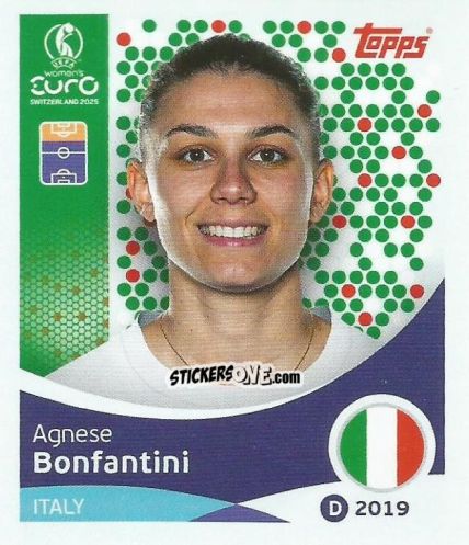 Sticker Agnese Bonfantini - Uefa Women'S Euro 2025 n. 156 - Topps