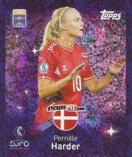 Sticker Pernille Harder - Uefa Women'S Euro 2025 n. 158 - Topps