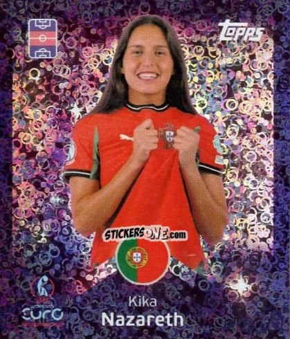 Sticker Kika Nazareth - Uefa Women'S Euro 2025 n. 168 - Topps