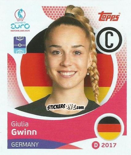 Cromo Giulia Gwinn - Uefa Women'S Euro 2025 n. 174 - Topps