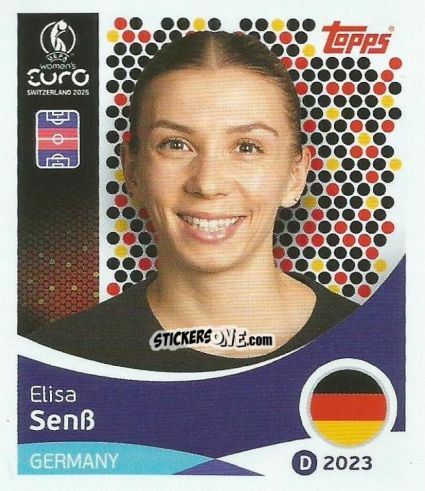 Cromo Elissa Senß - Uefa Women'S Euro 2025 n. 183 - Topps
