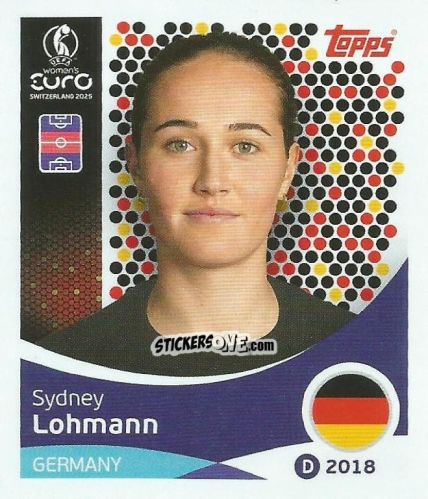Sticker Sydney Lohmann - Uefa Women'S Euro 2025 n. 184 - Topps