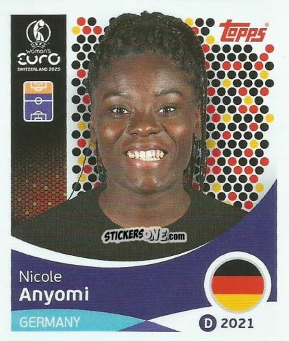 Cromo Nicole Anyomi - Uefa Women'S Euro 2025 n. 185 - Topps