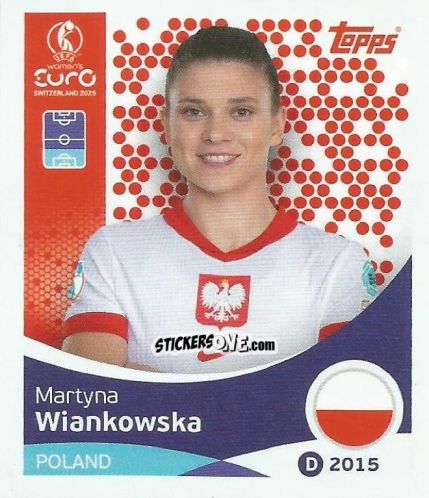 Figurina Martyna Wiankowska - Uefa Women'S Euro 2025 n. 193 - Topps