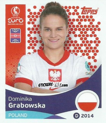Sticker Dominika Grabowska - Uefa Women'S Euro 2025 n. 201 - Topps