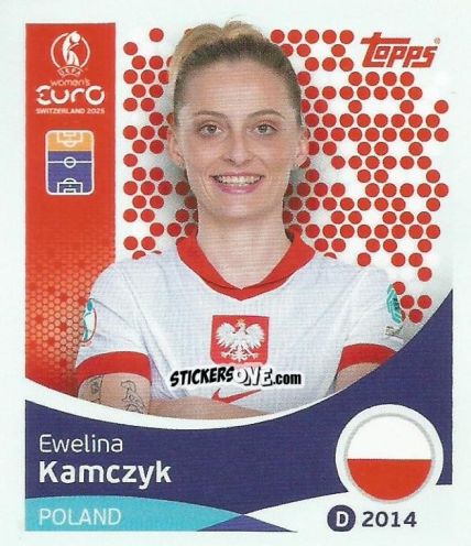 Sticker Ewelina Kamczyk - Uefa Women'S Euro 2025 n. 204 - Topps