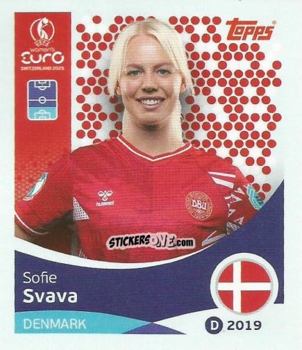 Sticker Sofie Svava - Uefa Women'S Euro 2025 n. 209 - Topps