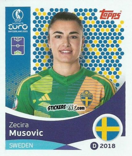 Sticker Zecira Musovic - Uefa Women'S Euro 2025 n. 223 - Topps