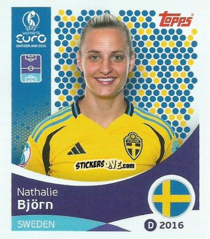 Cromo Nathalie Björn - Uefa Women'S Euro 2025 n. 227 - Topps