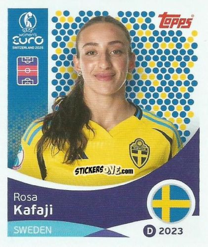 Cromo Rosa Kafaji - Uefa Women'S Euro 2025 n. 231 - Topps
