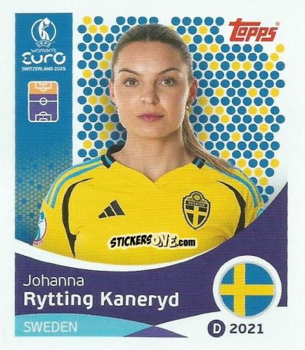 Sticker Johanna Rytting Kaneryd - Uefa Women'S Euro 2025 n. 234 - Topps