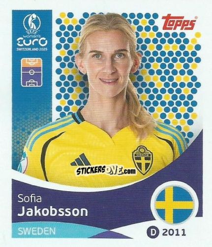 Sticker Sofia Jacobsson - Uefa Women'S Euro 2025 n. 235 - Topps