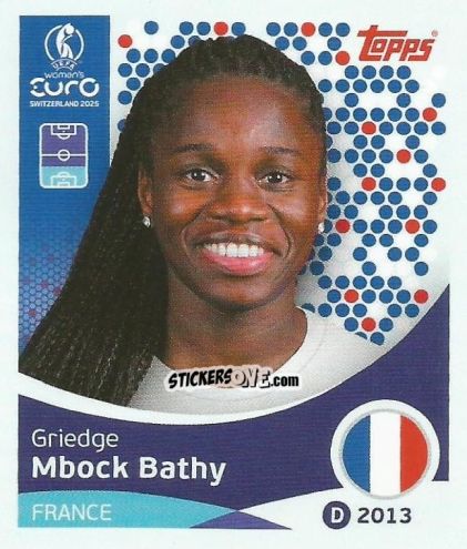 Sticker Griedge Mbock Bathy - Uefa Women'S Euro 2025 n. 240 - Topps
