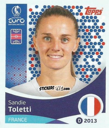 Sticker Sandie Toletti - Uefa Women'S Euro 2025 n. 244 - Topps