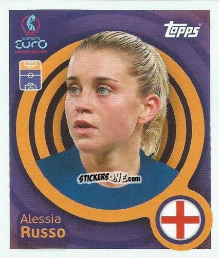 Figurina Alessia Russo - Uefa Women'S Euro 2025 n. 253 - Topps