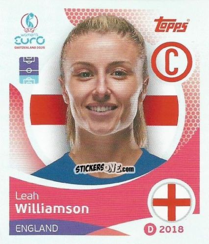 Figurina Leah Williamson - Uefa Women'S Euro 2025 n. 254 - Topps