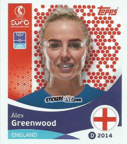 Cromo Alex Greenwood - Uefa Women'S Euro 2025 n. 258 - Topps