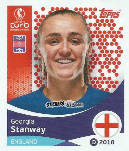 Cromo Georgia Stanway - Uefa Women'S Euro 2025 n. 261 - Topps